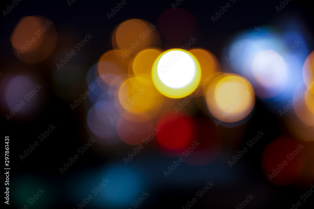 abstract background with bokeh and color rainbow