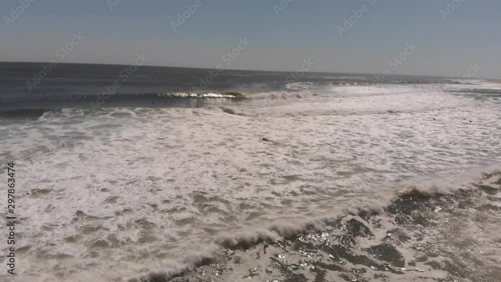 Surfers In The Lineup Of Breaking Waves, editorial Surfers In The Lineup Of Breaking Waves, editorial