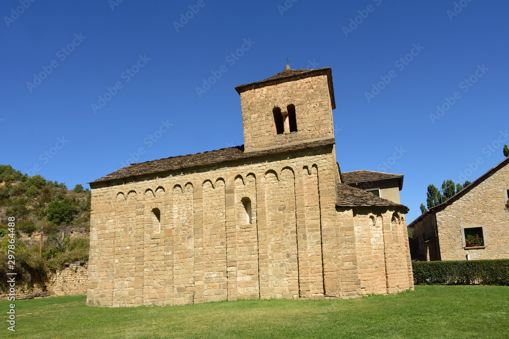  Church of Sant Caprasio, Santa Cruz de la Seros. Huesca. Aragon, Spain