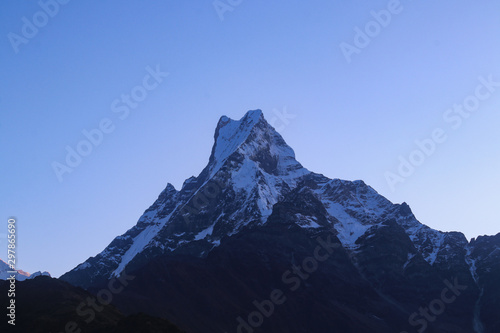 Beautiful view of mount Machhapuchhre
