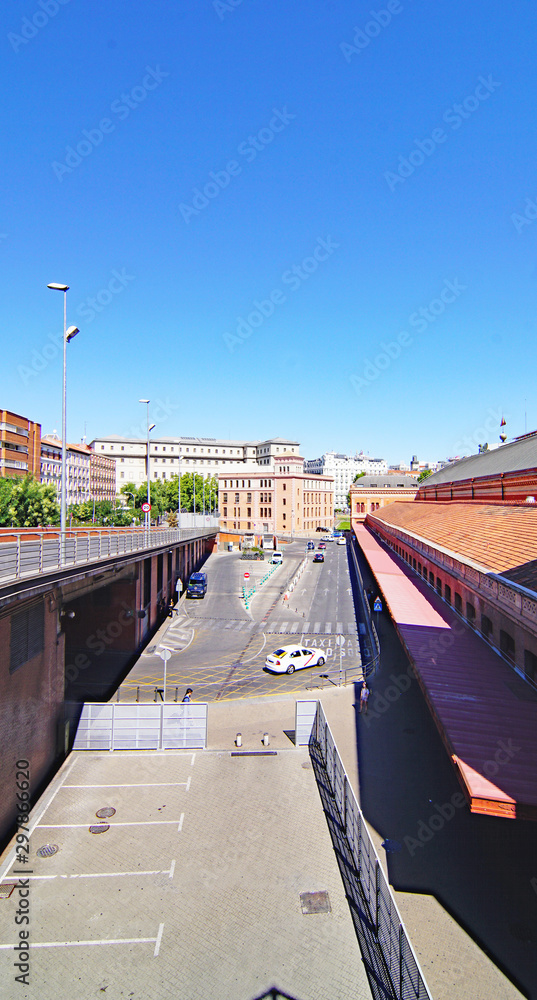 Exterior de la estación de Atocha, Madrid, España, Europa
