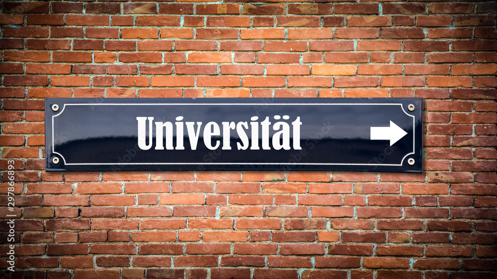 Fototapeta premium Schild 404 - Universität