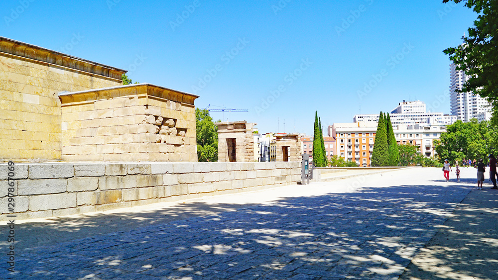 Templo de Debod en Madrid, España, Europa