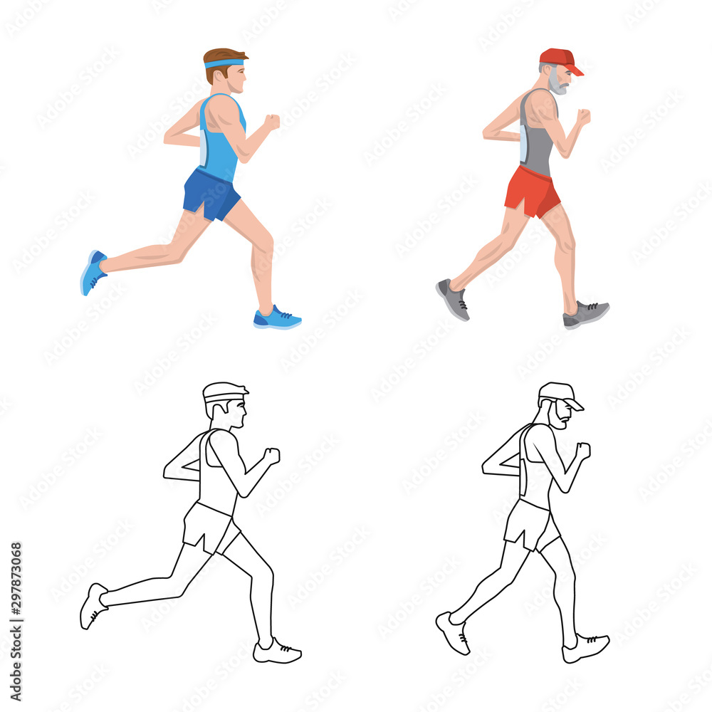 Vector illustration of sport and winner icon. Collection of sport and fitness vector icon for stock. Vector illustration of sport and winner icon. Collection of sport and fitness vector icon for stock.