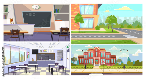 School vector illustration set
