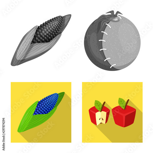Isolated object of test and synthetic logo. Collection of test and laboratory stock symbol for web.