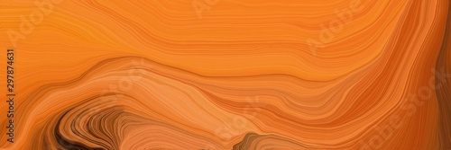 orange wave lines from top left to bottom right. background illustration with bronze, saddle brown and dark red colors