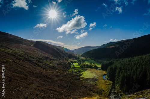 Photography Sun over Irish Valley