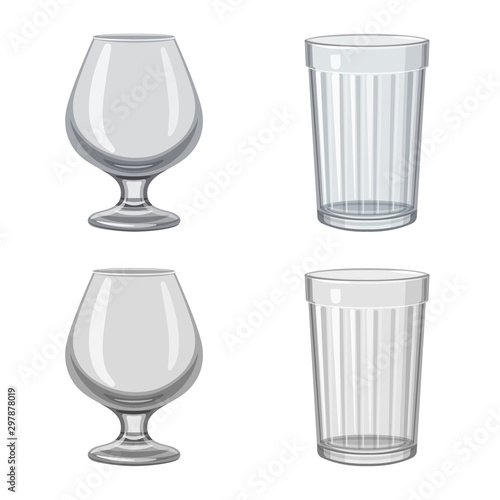 Isolated object of form and celebration icon. Set of form and volume stock symbol for web.