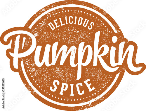 Pumpkin Spice Autumn Flavor Stamp