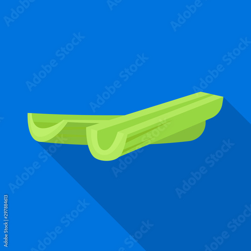 Vector illustration of stick and celery icon. Graphic of stick and stalk vector icon for stock.