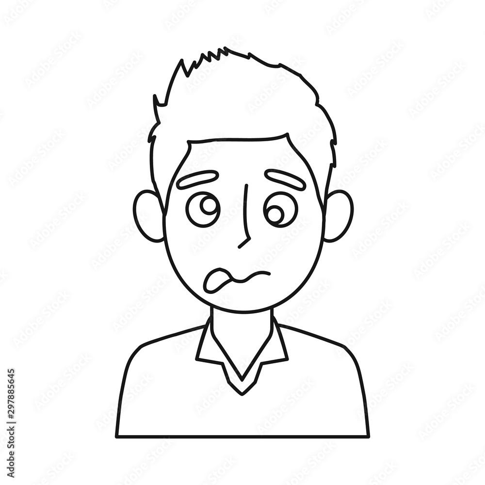 Isolated object of guy and laugh symbol. Collection of guy and funny vector icon for stock. Isolated object of guy and laugh symbol. Collection of guy and funny vector icon for stock.