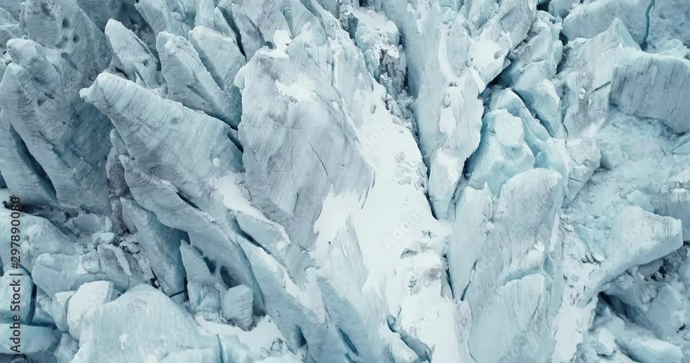 custom made wallpaper toronto digitalAerial view of Folgefonna glacier top surface. Melting ice cap. Blue ice. Glacial pikes. Norway.