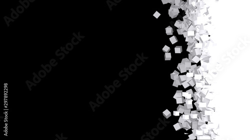 Pixel Explosion 3D Illustra...