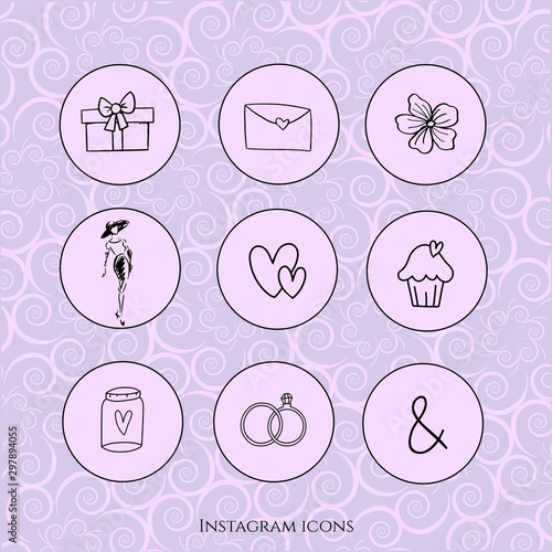 beauty icons backround vector design pink icon