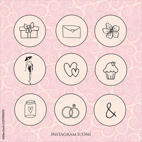 beauty icons backround vector design pink icon