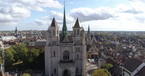Dijon aerial cityscape - Côte-d'Or, Bourgogne, France