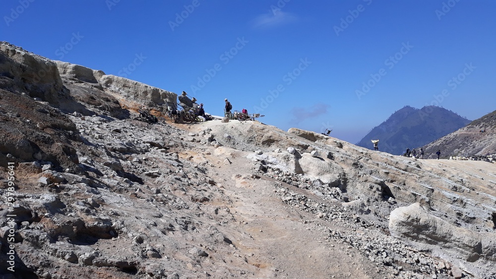 Kawah Ijen volcan d'Indonésie situé sur l'île de Java Kawah Ijen volcan d'Indonésie situé sur l'île de Java