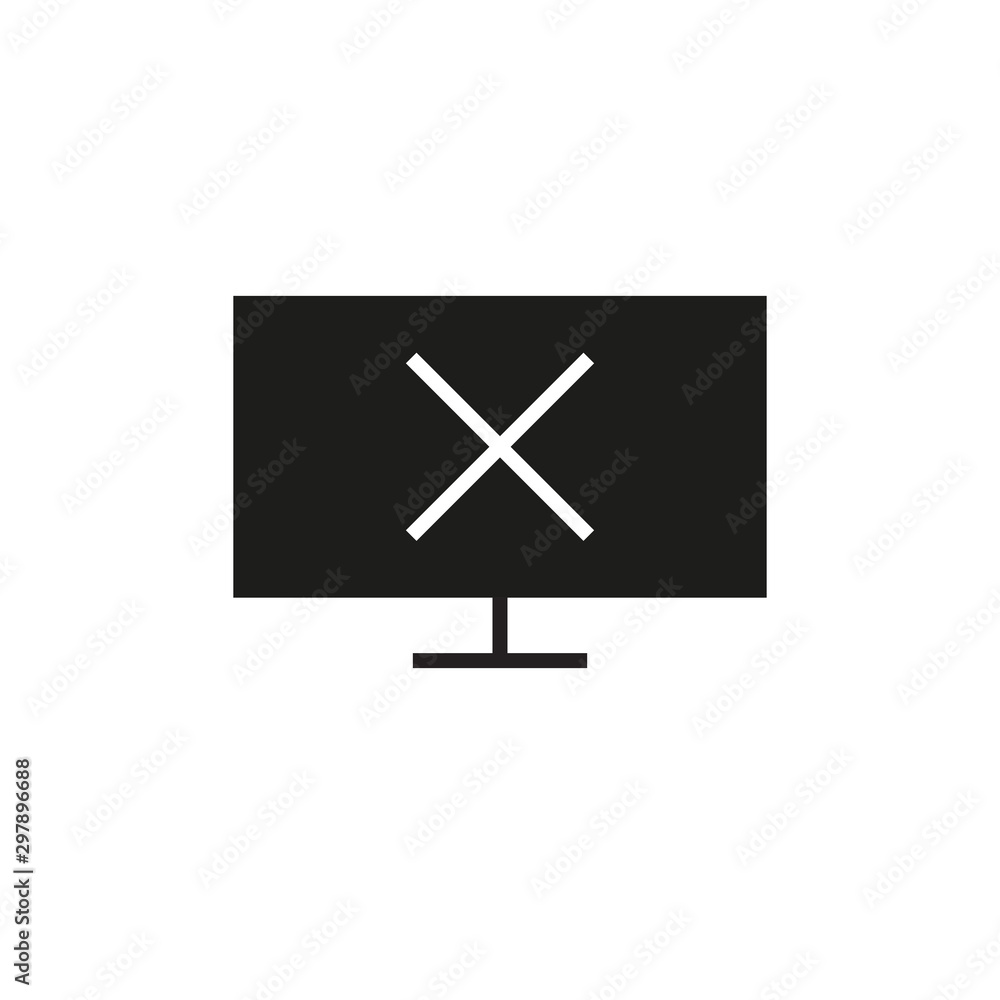 reject computer icon, cross reject, doodle simple icon on white background, editable stroke reject computer icon, cross reject, doodle simple icon on white background, editable stroke