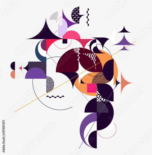 Abstract geometric decorative background	