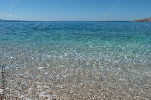 Clear water of the Ionian sea, Saranda, Albania