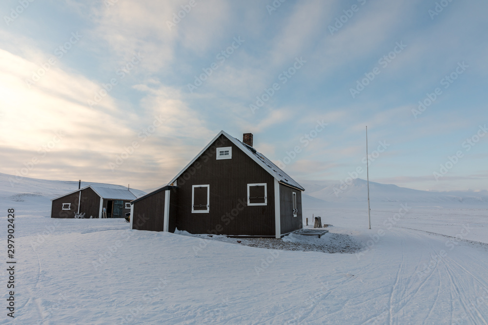 Villa Fredheim, the famous cabin in Tempelfjorden, Svalbard.