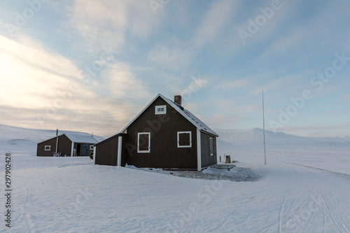 Villa Fredheim, the famous cabin in Tempelfjorden, Svalbard.