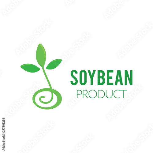 Vector logo of soybean and agricultural products