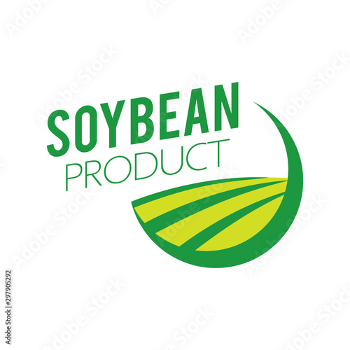 Vector logo of soybean and agricultural products