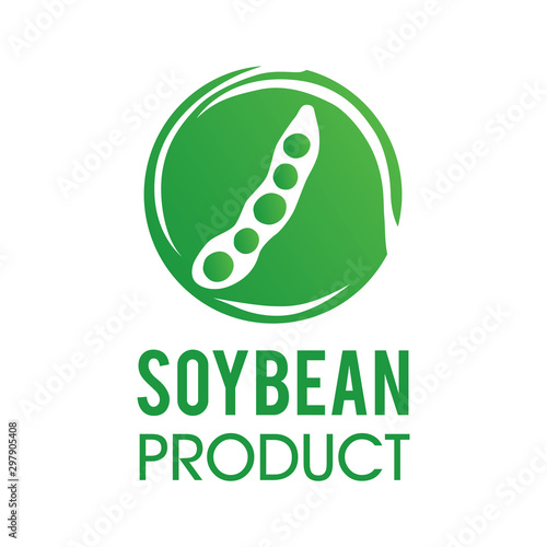 Vector logo of soybean and agricultural products