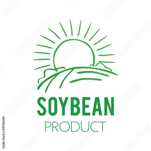 Vector logo of soybean and agricultural products