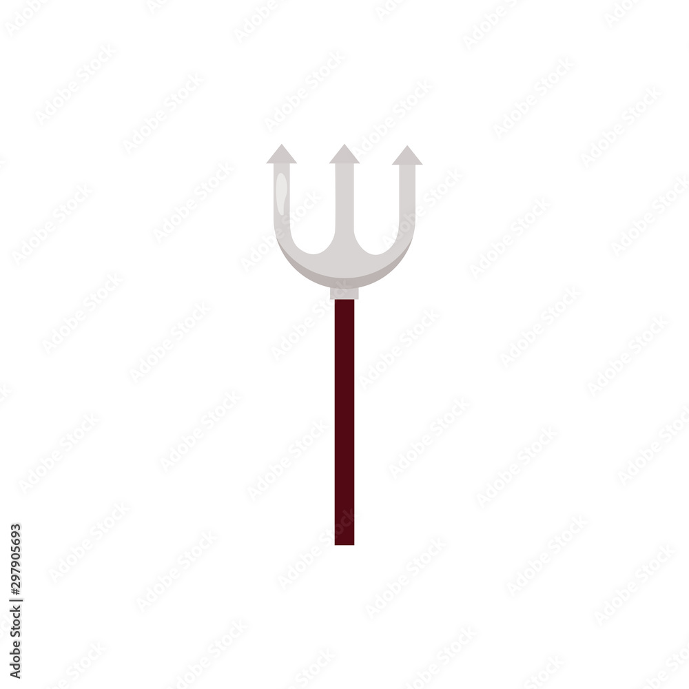 halloween trydent weapon isolated icon halloween trydent weapon isolated icon