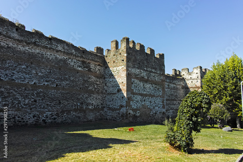 Ancient Fortification in city of Thessaloniki, Greece