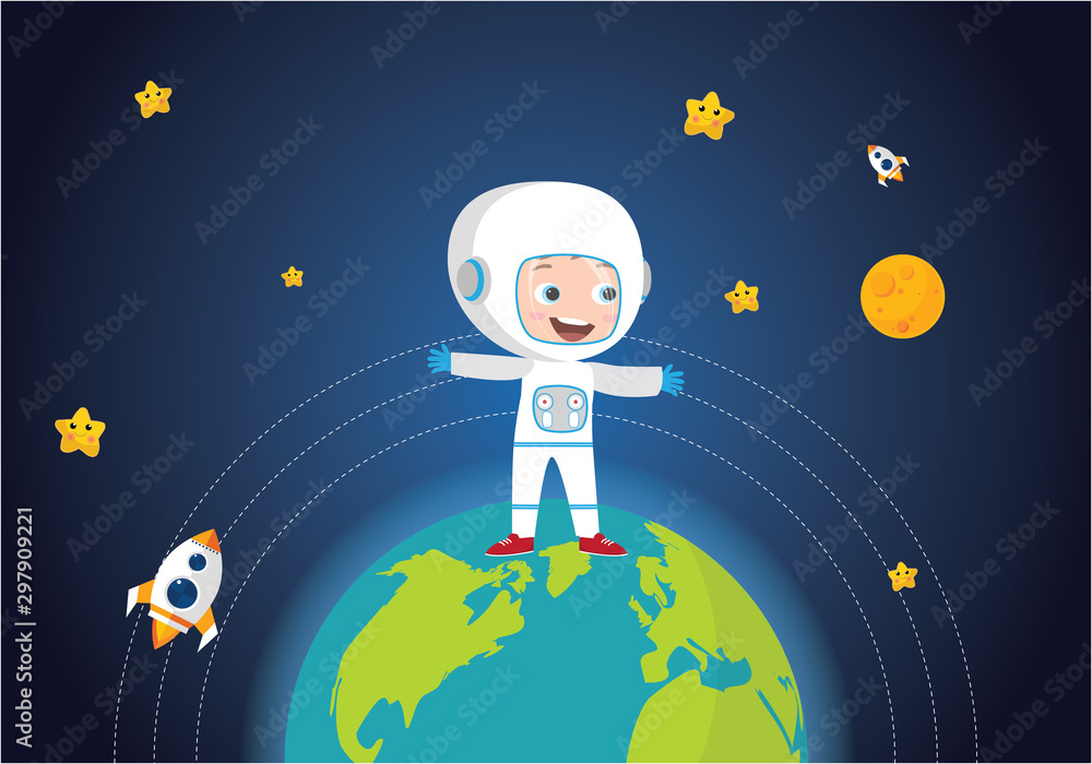The child smiling on the earth. The child smiling on the earth.