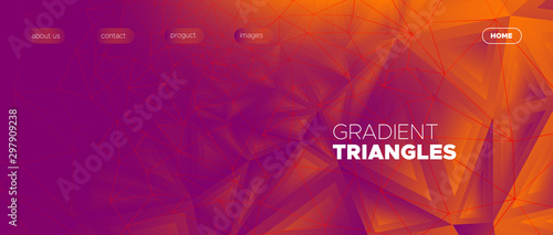 Graphic Minimal Design. 3d Modern Polygon 