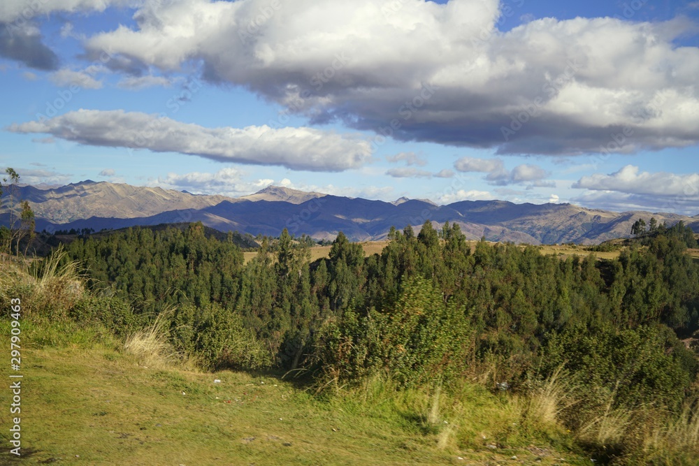 Urubamba valley in the Andes of Peru Urubamba valley in the Andes of Peru