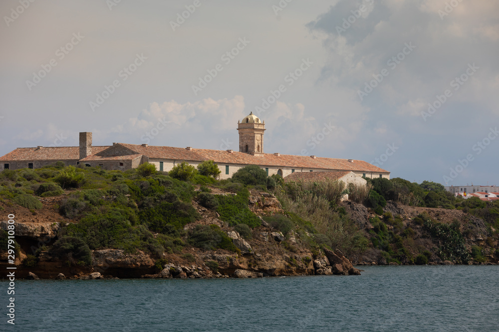 Mao port area at Menorca island, Spain.