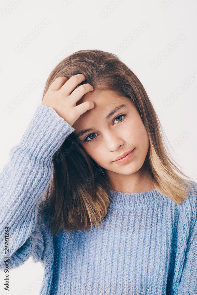 Portrait of a happy smiling child girl Portrait of a happy smiling child girl