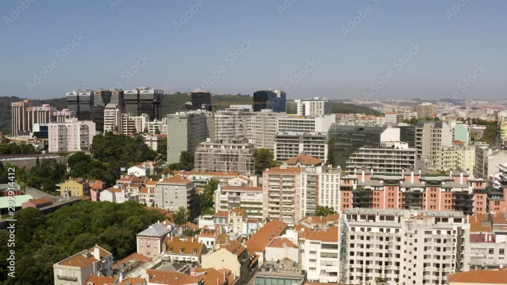 Aerial view of lisbon portugal Aerial view of lisbon portugal