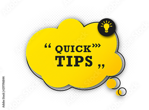 Useful quick tip. Trick suggesting advice and help