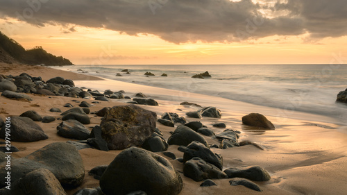 The evening coast.