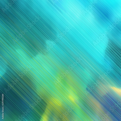 diagonal lines background illustration with medium turquoise, dark khaki and dark slate gray colors. square graphic © Eigens