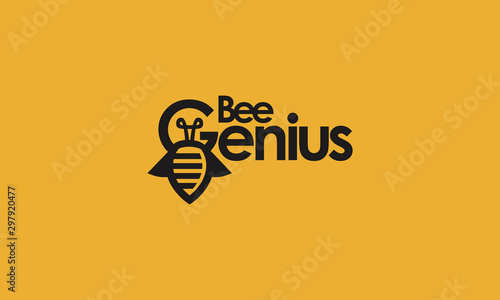 bee genius logo design