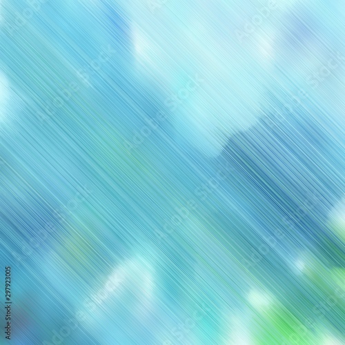 futuristic concept of motion speed lines with sky blue, pale turquoise and powder blue colors. good as background or backdrop wallpaper. square graphic © Eigens
