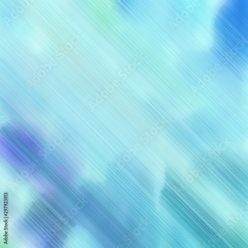 futuristic concept of colorful speed lines with light blue, steel blue and corn flower blue colors. good as background or backdrop wallpaper. square graphic © Eigens
