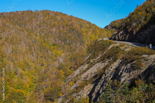 Cape Breton, Nova Scotia scenery along the Cabot Trail during Fall season