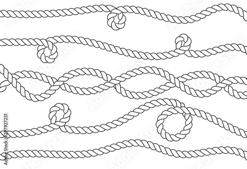 Nautical rope knots