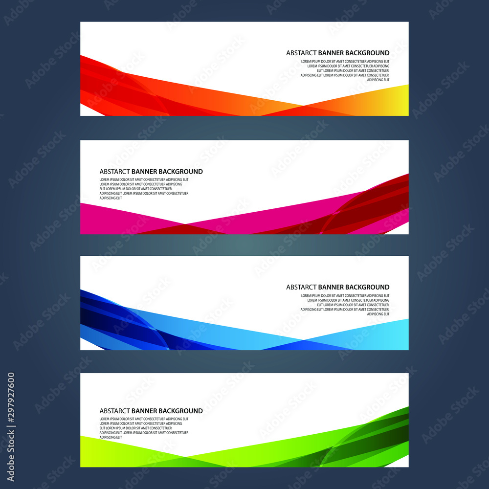 Fototapeta premium Vector Abstract design banner web template
