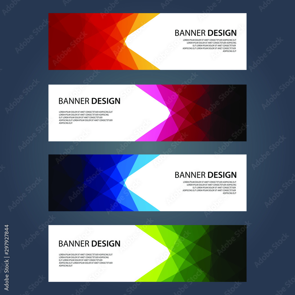 Fototapeta premium Vector Abstract design banner web template