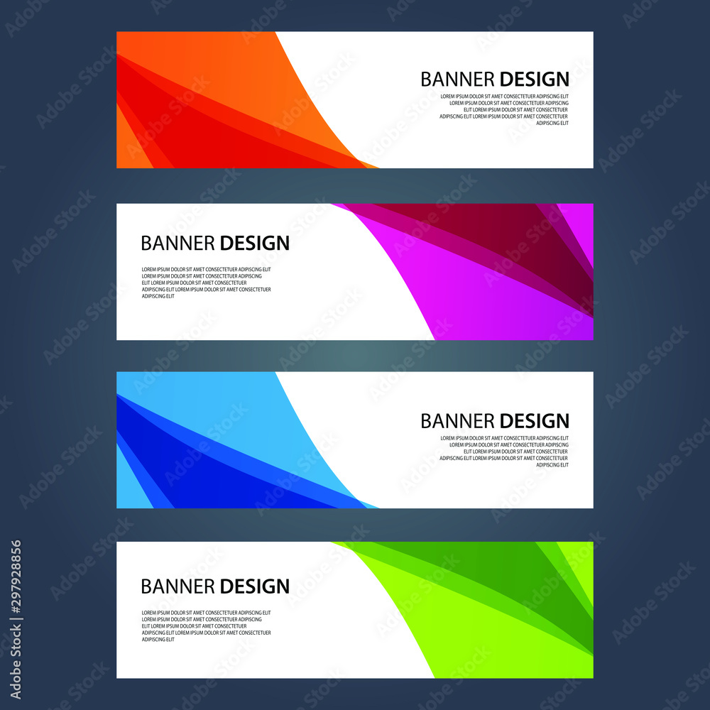 Fototapeta premium Vector Abstract design banner web template